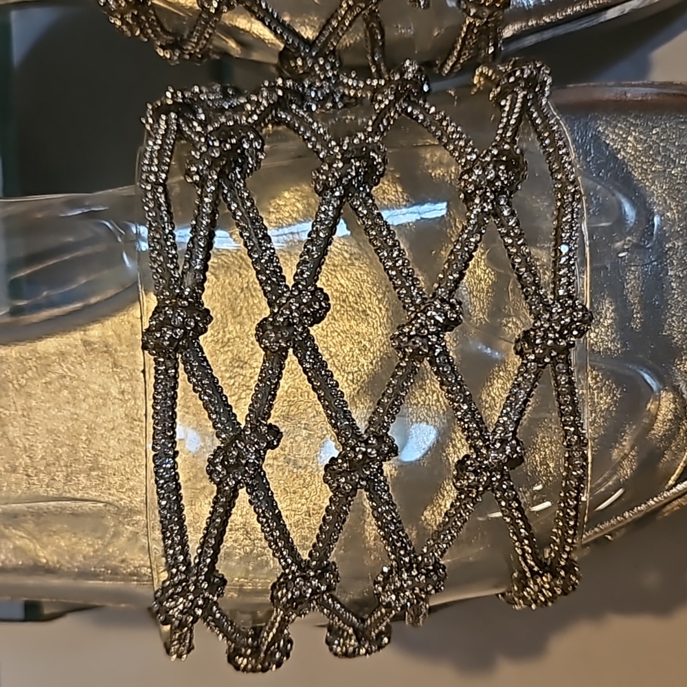 (NWT) ROUGE SILVER SANDALS - Picture 3 of 4